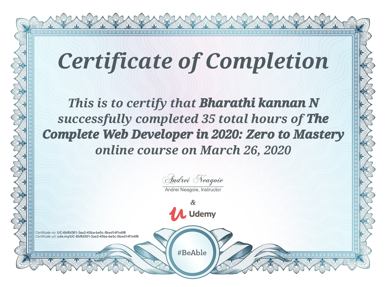 Web Development Certificate